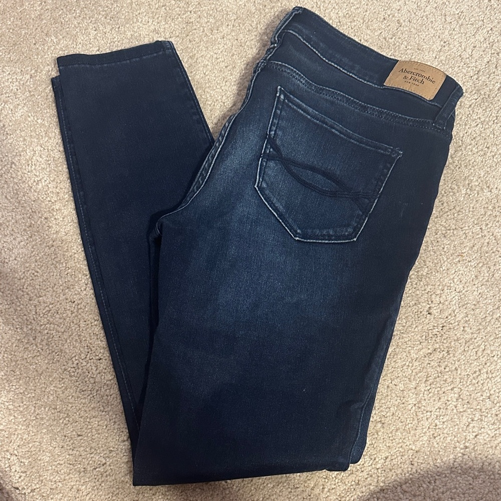 Abercrombie & Fitch Dark Indigo Skinny Jeans